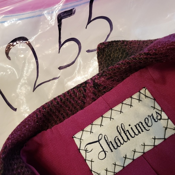 Thalhimer's Vintage Purple Plaid Blazer Jacket - Picture 7 of 8